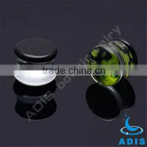 Fashion Large Gauge Ear Plugs Wholesale Glass Stretching Plug thumbnail-5
