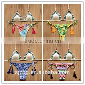 Triangle Cup Crochet Bikini, Wholesales of Crochet Handmade Bikini thumbnail-1
