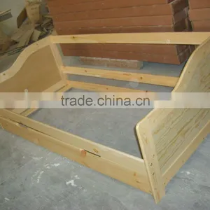 Modern Quality Solid Pine Wood Box Bed Designs for Sofa Bed thumbnail-5