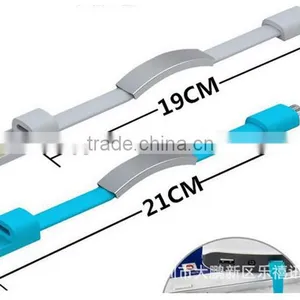 The New Bracelet Bracelet Cable Line Creative Portable Charging Line Wrist USB Cable Smartphones thumbnail-2
