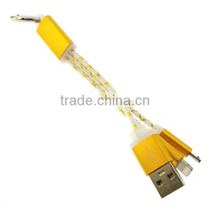 Colorful 2 in 1 Micro Usb Data Cable, Micro Usb Cable Bulk for Samsung Charge Supplier's Choice thumbnail-3