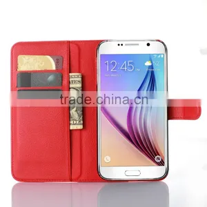 High Quality Leather Holster Card Wallet Folio Stand Flip Case Cover for Samsung GALAXY S7 Plus thumbnail-3