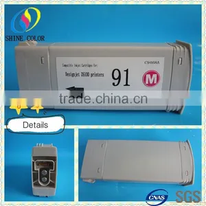 Hot 775ML & 8 Color HP91 Wide Format Compatible Ink Cartridge C4944A for HP DJ Z6100 thumbnail-2