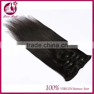New Arrival Clip in Long Clip in Hair Piece Malaysian Virgin Human Hair Extension thumbnail-3