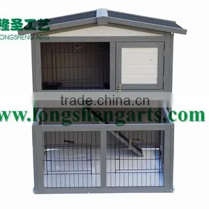 Bunny House Wooden Rabbit Hutch thumbnail-5