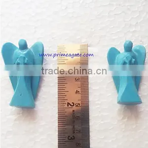 Turquoise 2INCH Delightful Angels | Metaphysical Gemstone Carved Angels thumbnail-1