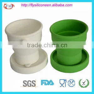 Folding Design Creative Disposable Tea Cups And Saucer Food Grade Silicone With FDA&LFGB Approval China thumbnail-1