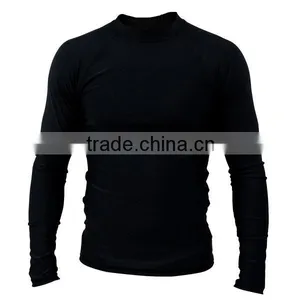 Black Color Rash Guard Long Sleeve thumbnail-1