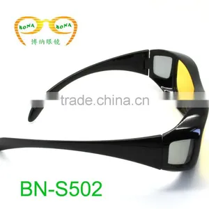 New Design Four Lens Custom Black Polarized Sport Sunglass Night Vision GogglesUV400 thumbnail-6
