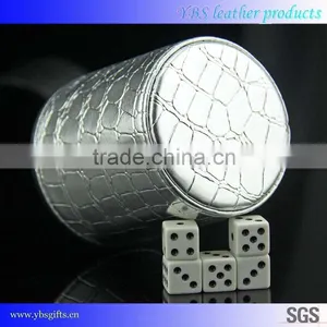 Black Gold Printing Factory Leather Dice Cup thumbnail-5