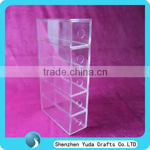 High Clear Acrylic Sunglass Display Organizer Storage Case Customize Display Case With 5 Drawer Box thumbnail-1