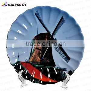 Sublimation Blank Ceramic Plate Beautiful Pattern thumbnail-1