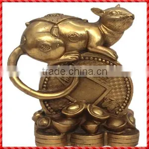 Shining Custom Chinese Resin Gold Rich Mouse Horoscopes for Today thumbnail-1