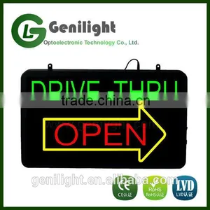 Drive-Thru Open Animated Flashing LED Window Sign thumbnail-1
