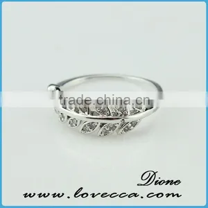 Hot Charm 925 Sterling Silver Ring Micro Pave Cubic Zirconia CZ Ring Sz 6/7/8 thumbnail-1