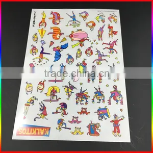Custom Cartoon Scratching Temporary Tattoo Stickers for Children thumbnail-1