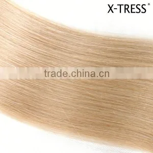 20inch Platinum Blond 60color 100g European Hair Silk Straight Hot Selling From Chinese Factories Hair Weft Extension thumbnail-5
