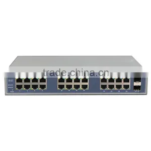 24 Port RJ45 Full Gigabit Network Fiber Switch With 2 Giga SFP Port thumbnail-3