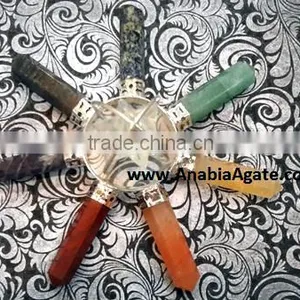 7 Chakra Spinning Merkaba Agate Energy Generator : 7 Chakra Healing Tools thumbnail-2