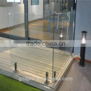 Up-to-date Styling Stainless Steel Handrail Glass Balustrade Low Price thumbnail-1
