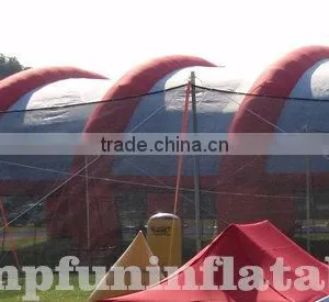 Giant Inflatable Arch Tent/Top Quality PVC Inflatable Net Tent for Paintball Playground thumbnail-1