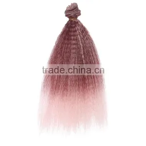 Hotsale Pink Ombre Colored Vintage Dam Troll Doll Hair Wig thumbnail-5