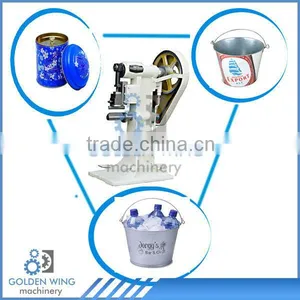 Semi-automatic Tin Can Lock Seaming Machine Equipment For Beer Ice Bucket Wine Cooler Bucket Tin Can Pail Manufacturing Plants thumbnail-1