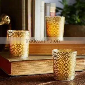 FLAMELESS GOLD FILLED VOTIVE, SET OF 2 thumbnail-1
