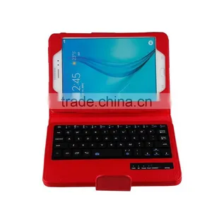Litchi Pattern All-in-one Bluetooth Keyboard for Samsung TABA 8.0inch T350/T351-SA1035 thumbnail-1