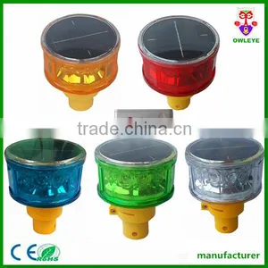 Ultra Bright 12 Pcs Led Solar-powered Blinker Warning Light thumbnail-1