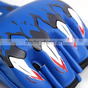 UWIN Blue Personalized MMA Sparring Boxing Gloves thumbnail-3