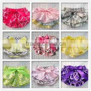2016 High Quality Baby Ruffle Stain Bloomers ,Baby Colorful Panties Bloomers Wholesale thumbnail-1