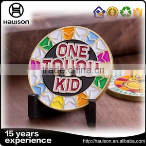Commerative Odd Shape Brass Material Pure Silver Plating Soft Enamel Custom Souvenir Metal Embossed Challenge Coin thumbnail-4