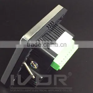 Good Quality IVOR Central Air-Conditioner Thermostat Digital AC Thermostat Switch SK-AC2000T Bright Gold Metal Frame thumbnail-5