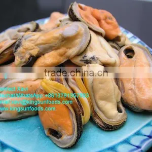 Half Shell On Cooked Mussels Shellfish thumbnail-3