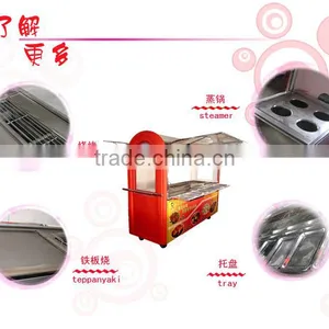 Chinese Shanghai Retail Vending Street Mobile Hand Push Food Breakfast Cart thumbnail-2