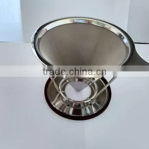 Supreme Stainless Steel Pour Over Coffee Dripper/reusable Coffee Filter/camping Coffee Maker thumbnail-4