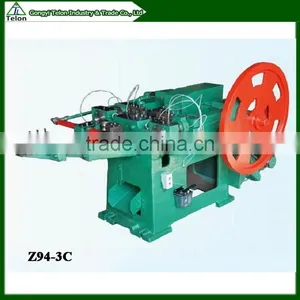 China Telon Brand Carbon Steel Common Wire Sharpening Nail Making Machine thumbnail-1