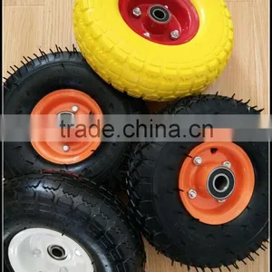 4.10/3.5-4 PU Sack Hand Truck Wheel thumbnail-2