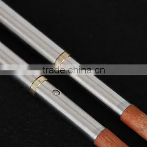 2016 New Design High Quality Outdoor Reusable Custom Titanium Stainless Steel Chopsticks With Logo thumbnail-2