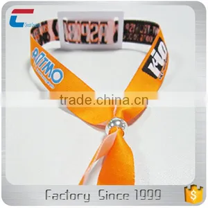 2017 HF 13.56mhz Fabric Woven Event Rfid Wristbands for Events thumbnail-5