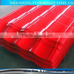 Top Quality Color Coated Corrugated Steel Roofing Tile thumbnail-2