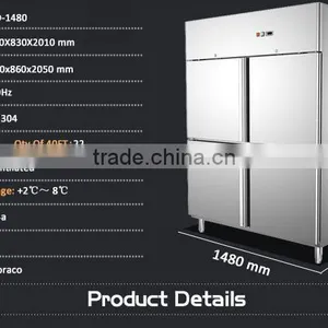 Commercial Restaurant Stainless Steel 4 or 2 Door Upright Fridge Deep Freezer/industrial Freezer thumbnail-2