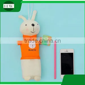 Wholesale Korean School Promotional Gift Customized Plush Pencil Case thumbnail-3
