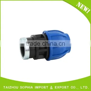 Water Irrigation Fittings PP Compression Quick Female Female Coupling thumbnail-5