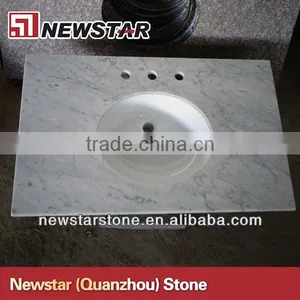 Newstar Bianco Carrara Marble Vanity Top thumbnail-1