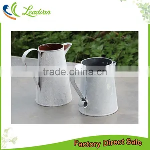 Wholesale Home Table Decoration Sweet Metal Decorative Water Pitcher Flower Vase Jug thumbnail-1