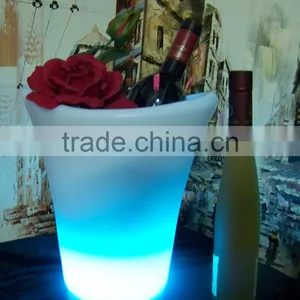 Manufacturer L25*W25*H29CM PE Ice Bucket Stand Lighted With Remote Control 16 Mix Changeable Colors thumbnail-1