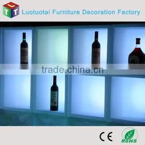 Modern New Bar Furniture Led Lighted Bar Shelf Used for Display Wine thumbnail-1