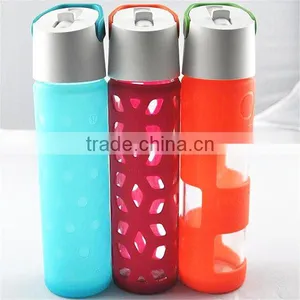 Bright Colorful Silicone Protection Sleeves for Glass Water Bottles thumbnail-5